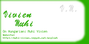 vivien muhi business card